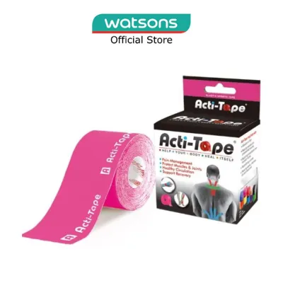 ACTI-TAPE Elastic Therapeutic Tape Pink 5m