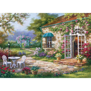 500/1000/1200/2000PCS Garden Jigsaw Puzzles for Adults Home Decor Games Family Fun Floor Puzzles Educational Toys