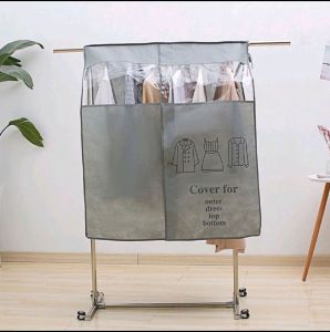 💕CN0502💕ผ้าคลุมกันฝุ่นสำหรับคลุมเสื้อผ้า ฝาครอบกันฝุ่นแบบใสเห็นเสื้อผ้าด้านใน ผ้าไม่ทอ& peva