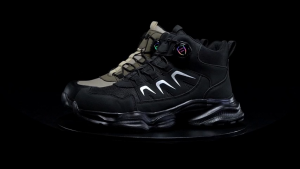 PRO SAFETY SHOES 2507 MID CUT RATCHET LIGHT WEIGHT KASUT KESELAMATAN BLACK ARMY GREEN