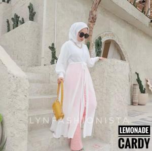 LYNFASHIONISTA-LONGKARDI WANITA MUSLIMAH TALI PINGGANG/113
