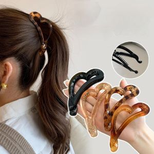 🔥Colorful Notes Big Banana Clip Heart-shaped Hair Clip Simple Hair Accessory Women LovelylifeFu👍