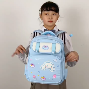 Kids School Bag for Girl Sanrio Kuromi Melody Large Capacity Student Waterproof Backpack Double-Deck