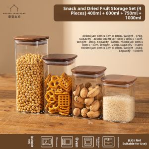 MODERN SWEETHOME | Food Grade Glass Spice Storage Jar
