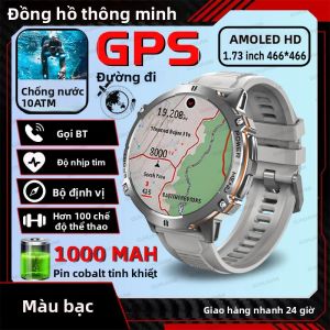 Đồng Hồ Thông Minh Quân Sự Mới 2025 Dành Cho Nam Màn Hình AMOLED 1.73 Inch Chống Nước IP69K Pin 1000mAh Gọi Bluetooth HD Theo Dõi Sức Khỏe