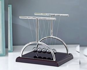 [MSIA SHIP] NOVELTY Newton Pendulum Cradle T Shape | STEM Product Buaian Bandul Student School Stationery Education Learn Home Decoration Table Ornament Ball Kids Children Birthday Christmas Gift Office Party Present Stress Relief Hiasan Hadiah 牛顿摆 装饰 礼物
