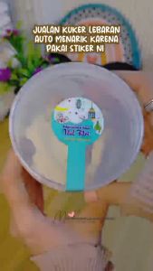 (Isi 20pcs) Sticker Segel Idul Fitri Sticker Toples Lebaran Cookies Sticker Ramadan
