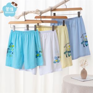 Pure Cotton Cartoon Boxer Shorts Childrens Underwear Flat Footed Four Corner Pants Boys Girls Kids Summer Innerwear Short Pants