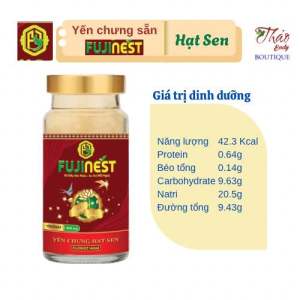 Combo 10 lọ Yến sào chưng sẵn FUJINEST với hàm lượng 460mg Yến ngon giúp phục hồi sức khỏe tăng cường đề kháng (10 lọ x 140ml)