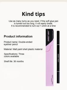 Double-head Lying Silkworm Eyeliner Pen Smooth Long-lasting Waterproof Shiny Eye Shadow Pencil