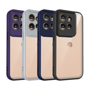 For Motorola Thinkphone 25 Edge 50 Neo Case Silicone Bumper Air Cushion Clear Matte Back Cover Hard Phone Case for Moto S50 5G