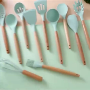 <LazMall> 12Pcs Cooking Tools Kitchen Cookware Set Silicone Utensils Cooking Sets Household Kitchen Accessories Sets