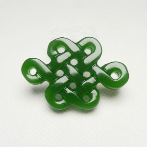 Handmade Green Pendant Double-Sided Hollow Home Decoration Accessories Hanfu Waist Car Hanging Ornament Artisanal Craft Supplies