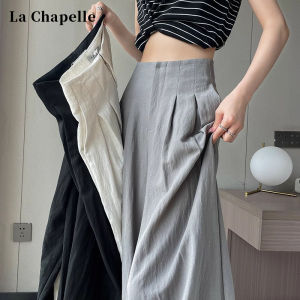 La Chapelle | Quần Dài Tay Rộng Vải Lanh và Kẻ Sọc Lạnh Cao Thun