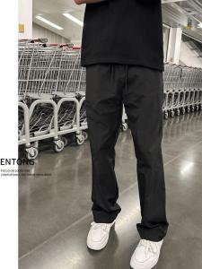 กางเกงขายาวทรงหลวมสไตล์อเมริกันสำหรับผู้ชาย กางเกงขายาวทรงโค้ง กางเกงขายาวกันน้ำสำหรับปีนเขาและเดินทาง กางเกงขายาวทรงหลวมสำหรับผู้ชาย