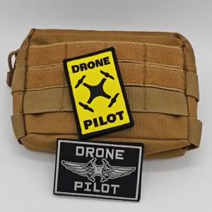 Drone Pilot Embroidered Patch Hook & Loop Quadcopter Wings Tactical Morale Badge DIY For Backpack Jacket Vest Hat FPV Drone