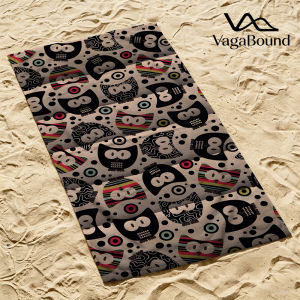 BILIBILI | Owl Pattern Beach Towel Sand Free Quick Dry Absorbent Thin Compact Towels for Swimming Pool Camping Beach Accessories