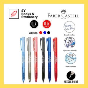 Original* FABER CASTELL Click X Ball Pen x5 0.5mm 1425/X7 0.7mm 1422/Faber Castell Click X5 Click X7