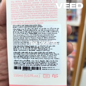 Dưỡng Thể Cathy Doll Sữa Dưỡng Thể Trắng Da Cathy Doll Mang Lại Làn Da Mềm Mịn Trắng Sáng Trẻ Trung - TRAN Cosmetics