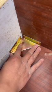 4pcs Bracket Siku Segitiga 86 x 86mm Corner Bracket Sudut Ujung Plat Ambalan Lemari Corner Bracket