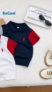 Áo Polo Bé Trai Thêu CHÚ NGỰA Cực Xinh BECOOL  Áo Có Cổ Cho Bé Họa Tiết Ngộ Nghĩnh Từ 10-27kg