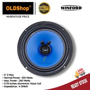 Car Audio Speaker 6 2 Way Subwoofer Speaker Full Range Speaker WF-CX601 Sold per pc