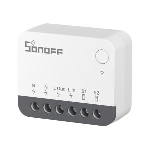 Sonoff | SONOFF ZBMINIR2 Zigbee Smart Switch Ultra-Compact 10A Smart Home Automation Module Works with Alexa Google Home via Zigbee Hub