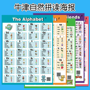 Oxford Natural Spelling Poster Teacher Teaching Large Wall Map Vowel Consonant Letter Combination Card Pronunciation Rule Table