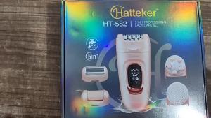 Máy Cắt Tóc Gốm 5 Trong 1 Hatteker Dành Cho Nữ Sạc USB Màn Hình LED Máy Tỉa Tóc Chuyên Nghiệp Với Nhiều Phụ Kiện