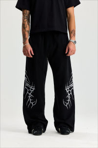 2026 New Hot Selling Fashion Retro Hip-hop Mens Casual Straight Leg Sports Pants Mens Casual Straight Leg Pants in Large Size