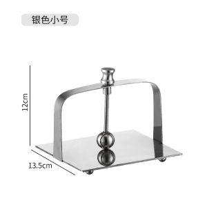 Kệ Giấy Vệ Sinh Bằng Thép Không Gỉ Vuông Kiểu Châu Âu KTV Nhà Hàng Mặt Bàn Kệ Giấy Khăn Kệ Khăn Giấy Kẹp Giấy