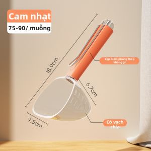 7o | Muỗng Đo Thức Ăn Cho Thú Cưng Inox cán Dài