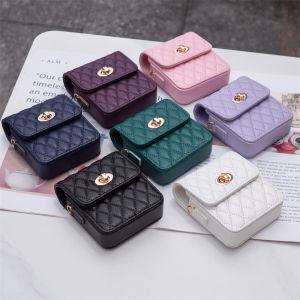 Universal Foldable Screen Phone Case Crossbody Bag Small Square Wind Diamond Pattern Huawei Pocket2 Z Flip34 OPPO Find N2 N3 Flip
