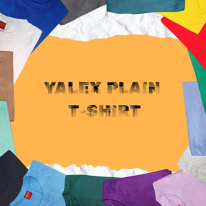 YALEX Casual Round Neck T-Shirt in Blue Shades - Short Sleeve Comfort Fit with Free Ziplock