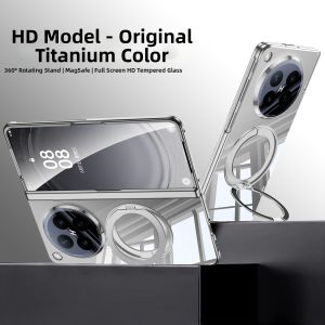 OUXUAN | Ultra-thin Clear Magnetic Stand Protective Case For Oppo Find N6 Foldable