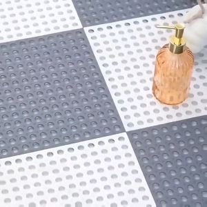 Super Bear Home แผ่น PVC กันลื่น 30x30 CM สำหรับห้องน้ำ ห้องครัว หรือพื้นที่ 6 สี (ราคาต่อ 1 แผ่น)