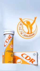 CDR Suplemen Kesehatan Kalsium 15 Tablet & 10 Tablet - Rasa Jeruk Mandarin