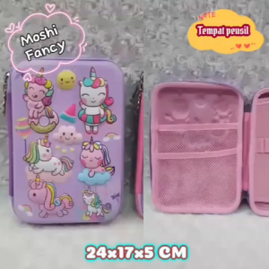Tempat Pensil Unicorn Ungu / Pencil Case Unicorn / Stationary Unicorn / Tempat Pensil Anak Perempuan