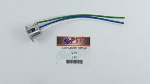 Cop Lampu Depan C 70 (PSP) - Pitingan Fiting Socket Soket Dop Utama Honda Ulung Astrea C70 C700 C800