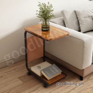 Movable Square table Bedside Computer desk Simple Small table Side table Coffee table Mini corner table Beside Sofa