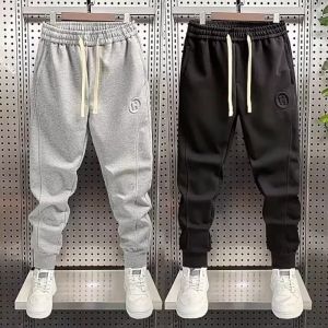 กางเกงวอร์มใส่วิ่งสำหรับผู้ชายกางเกงห้าส่วนสำหรับฤดูใบไม้ร่วงและฤดูหนาว