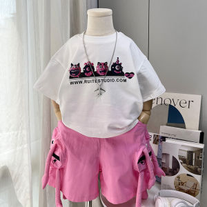 Boys Short Sleeve Cotton Set Stylish Korean Version Summer Fashionable Two-Piece Suit Baby Pure Cotton Top Trendy Short Pants