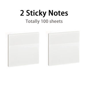 100-500 Sheets Transparent Sticky Notes 3x3 Inch Clear Waterproof Self-Adhesive See Through Sticky Note Pads Book Annotation