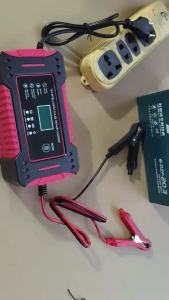 Bộ Sạc Ắc Quy Ô Tô Thông Minh 12V 6A Có Màn Hình LCD Dành Cho Ắc Quy Axit Chì Thiết Bị Sạc Đa Năng Cho Ô Tô Và Xe Máy