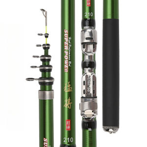 Carbon Short Section Rock Rod Hard Adjustable Fishing Rod 1.8m-3.0m Contraction Design for Enhanced Fishing Experience