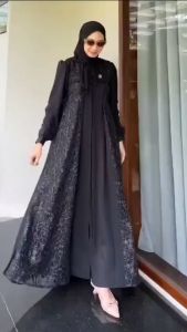 LOLITA DRESS BAHAN CERUTY BABYDOLL MIX BRUKAT PREMIUM BUSUI FRIENDLY / GAMIS WANITA KEKINIAN TERBARU / GAMIS BRUKAT TERMURAH / GAMIS KONDANGAN WANITA / BAJU LEBARAN SIMPLE MEWAH ELEGANT
