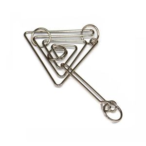 ชุดปริศนาโลหะ 8 ชิ้น/ชุด แบบมอนเตสซอรี่ ฝึกสมอง ปริศนาลวด ฝึกสมองสำหรับผู้ใหญ่ เกมเสริมสร้างปฏิสัมพันธ์ ของเล่นเสริมพัฒนาการ