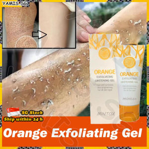 👒SG stock👒 MINTOX Orange exfoliating whitening gel / Moisturizing whitening Acne blackhead remover / Body scrub / Facial scrub 去角质磨砂膏