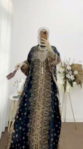 GROSIR Mega Kaftan Sultan Rayon Wanita Renda Batik Jumbo LD 160cm | Baju Kelelawar