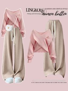 NUMEN BUTTON | Plus Size Autumn Style Knitted Sweater Stretchy Waist Slimming Pants